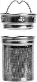 img 2 attached to 16Oz Bamboo Double-Walled Travel Coffee Mug With Stainless Steel Infuser - Eco-Thermos For Hot And Cold Beverages, BPA-Free, Ideal For Coffee, Tea & Fruit