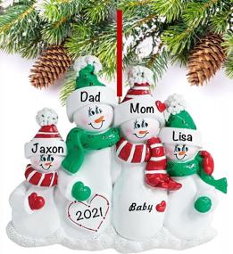 img 3 attached to Expecting Parents Christmas Ornament 2022 – Baby On Board Polyresin Keepsake – Family Of 4 Personalized First Pregnancy Gift.