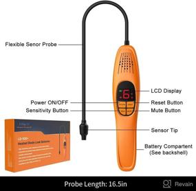 img 3 attached to 🔍 Enhanced Elitech LD-100+ Heated Diode Refrigerant Leak Detector for HVAC, AC, and Automotive Sniffing