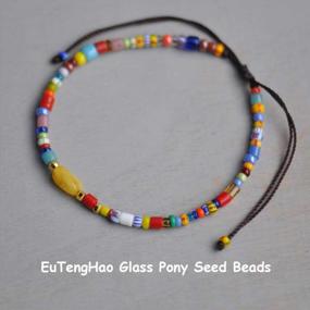 img 1 attached to Get Creative With EuTengHao'S 9600Pcs Glass Seed Beads For DIY Jewelry Making - 24 Vibrant Colors Included!