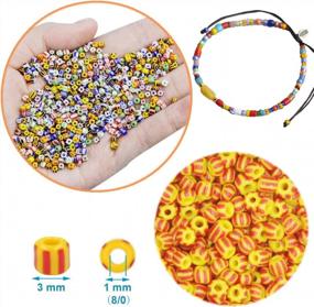 img 2 attached to Get Creative With EuTengHao'S 9600Pcs Glass Seed Beads For DIY Jewelry Making - 24 Vibrant Colors Included!