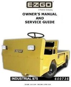 img 1 attached to EZGO 600736 2005 Electric Industrial Vehicle Owners Manual And Service Guide