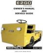 ezgo 600736 2005 electric industrial vehicle owners manual and service guide logo