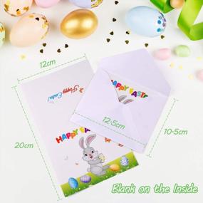 img 2 attached to TUPARKA 36 Pcs Happy Easter Cards 2022, Easter Greeting Cards Assortment ,Spring Note Cards With 36 Envelopes And Sticker For Kids