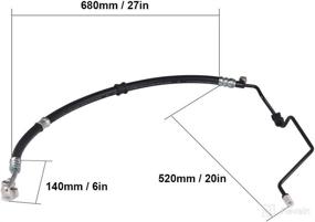 img 2 attached to 🚗 Power Steering Pressure Hose Assembly 53713-SHJ-A01 Replacement for Honda Odyssey V6 3.5L 2005 2006 2007 - WMPHE Compatible