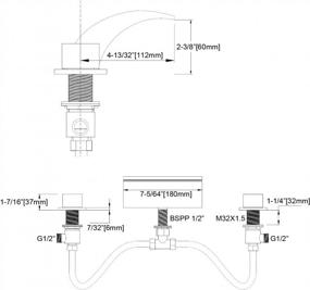 img 1 attached to Sumerain Roman Tub Faucets матовый никель, носик водопада для высокой скорости потока, включая клапан и комплект отделки