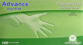 img 4 attached to 🧤 Clear Synthetic Vinyl Powder-Free Gloves - Box of 100, Multipurpose and General Use