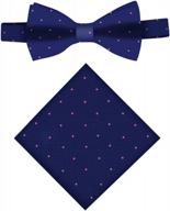 complete your look: elegant bow tie and pocket square set for men's gifts and groomsmen attire logo