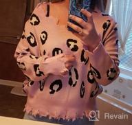 img 1 attached to Women'S V Neck Long Sleeve Ripped Cropped Knit Sweater Jumper Top review by Ivan Carson