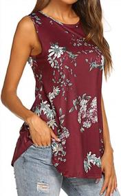 img 2 attached to Floral Swing Tunic Tank Tops For Women With Sleeveless Style
