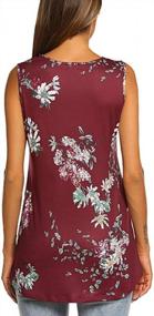img 1 attached to Floral Swing Tunic Tank Tops For Women With Sleeveless Style