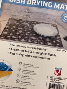 img 6 attached to Efficient And Spacious Drymate XL Dish Drying Mat: Waterproof, Slip-Resistant, And Trimmable - Perfect For Your Kitchen Counter (Surf Green 3)