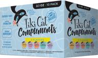 tiki cat complements: premium 2.1 oz. cups for natural hydration - perfect wet food treats and meal toppers логотип