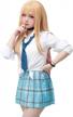 women's kitagawa marin cosplay costume uniform outfit with accessories for halloween logo