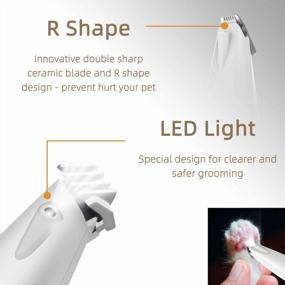img 2 attached to “Cordless Electric Pet Hair Clipper For Dogs And Cats – Rechargeable And Quiet For Grooming Paws, Eyes, Ears, Face, Rump And Easter – 2 Speeds With LED Light Up Feature”