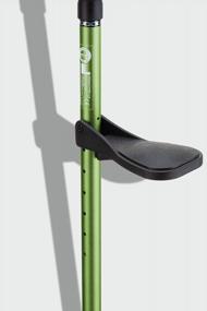 img 2 attached to Ergobaum® 7TH Generation Prime Forearm Crutches - Adult Adjustable From 5' To 6'6'' (Green) - Ergonomic Pair (2 Units) By Ergoactives