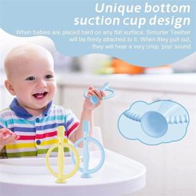 img 2 attached to Multi-Functional Silicone Baby Toothbrush: Soothe Sore Gums, Massage Effect, Car Seat Toy & Baby Shower Gift