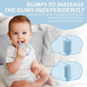 img 3 attached to Multi-Functional Silicone Baby Toothbrush: Soothe Sore Gums, Massage Effect, Car Seat Toy & Baby Shower Gift