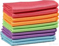 streak-free miracle cleaning cloth | reusable microfiber cloth for glasses, cars, tv screens, electronics | nanoscale cleaning cloth with micro fiber technology | pack of 5, 10x10 inch logo