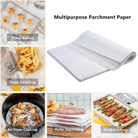 img 1 attached to Katbite 16X24 Inch Heavy Duty Parchment Paper Sheets, 100Pcs Precut Non-Stick Full Parchment Sheets For Baking, Cooking, Grilling, Frying And Steaming, Full Sheet Baking Pan Liners, Commercial Baking