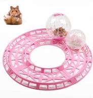 gutongyuan 5.5 inch exercise ball toy for small pets - hamster ball, running hamster wheel - relieves boredom and boosts activity - plastic crystal material logo