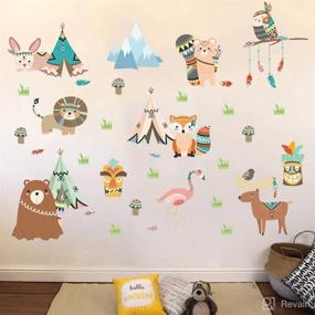 img 2 attached to 🐾 Cute Cartoon Animals Wall Stickers: Grass Owls, Lions, and Foxes – Perfect for Children's Rooms and Baby Bedrooms!