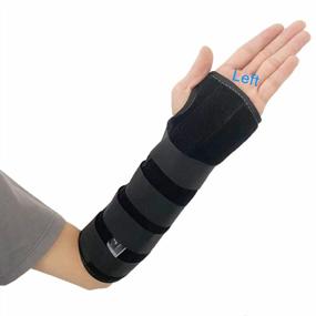 img 4 attached to TANDCF Bestlife Unisex Forearm And Wrist Support Splint Brace Double Fixation Wrist Brace For Carpal Tunnel,Adjustable Night Time Forearm Immobilizer Brace Splints,12.2 Inch (31Cm) Length(LH/L)