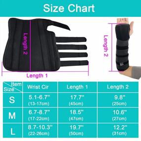 img 3 attached to TANDCF Bestlife Unisex Forearm And Wrist Support Splint Brace Double Fixation Wrist Brace For Carpal Tunnel,Adjustable Night Time Forearm Immobilizer Brace Splints,12.2 Inch (31Cm) Length(LH/L)