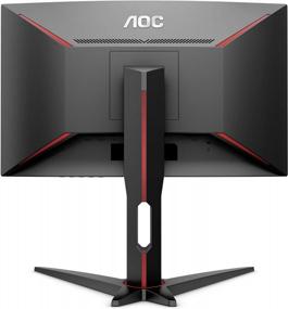 img 3 attached to AOC C27G1 Frameless DisplayPort Adjustable 1920X1080P: Enhance Gaming Experience with 🖥️ 144Hz Refresh Rate, Height Adjustment, Blue Light Filter, Flicker-Free Technology, Wall-Mountable HD Monitor