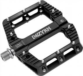 img 4 attached to MZYRH Road/MTB Bike Pedals - 3 Bearings, 9/16” Aluminum Alloy Bicycle Platform Pedals For BMX MTB
