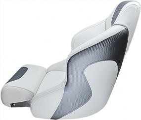 img 3 attached to Seamander Captain Bucket Seat Boat Seat With Flip-Up Design - SC4 In White/Charcoal For Enhanced Comfort And Durability