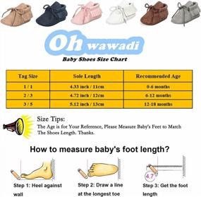 img 2 attached to Soft Sole Tassel Moccasins: Stylish Anti-Slip First Walker Shoes For Baby Boys And Girls