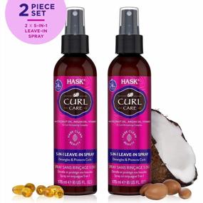 img 3 attached to Vegan 5-In-1 Leave-In Spray Conditioner Bundle For Curly Hair By HASK - Cruelty-Free, Color-Safe, Gluten-Free, Sulfate-Free, And Paraben-Free Formula Included