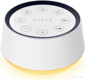 img 4 attached to 💤 Enhanced Sleep Experience: Sound Machine White Noise Machine with 30 Soothing Sounds, 12 Colors, 5 Timers, Memory Function, and Adjustable Brightness - Ideal for Baby, Kids, and Adults (White)