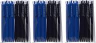 usa made revmark ballpoint pens - 36 pack of 1.0mm medium point pens for extended writing life. smooth ink laydown for home, school, office, stores, and events - available in black/blue colors. logo