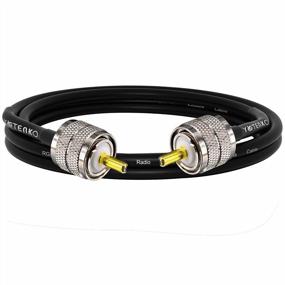 img 4 attached to YOTENKO PL259 Coax Jumper Cable 2.3Ft CB Coax Cable,RG58 Coaxial Cable UHF Male To Male Cable 50 Ohm Coax Low Loss For CB Radio,Ham Radio,SWR Meter,Dummy Load,Antenna Analyzer