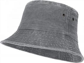 img 4 attached to Stay Cool And Stylish This Summer With Umeepar'S Packable Bucket Hats For Men And Women