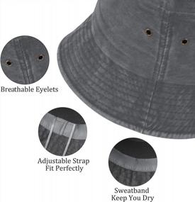 img 2 attached to Stay Cool And Stylish This Summer With Umeepar'S Packable Bucket Hats For Men And Women