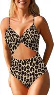 cutiefox women's one shoulder mesh high cut cheeky bathing suit | one piece swimsuit with cutout logo