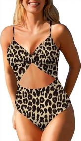 img 4 attached to Cutiefox Women'S One Shoulder Mesh High Cut Cheeky Bathing Suit | One Piece Swimsuit With Cutout