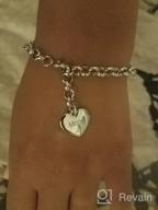 img 1 attached to SANNYRA Mother-Daughter Stainless Steel Heart Charm Bracelets: Thoughtful Birthday Gifts for Women review by Sheila Gray