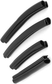 img 2 attached to 4pcs XMHF Car Door Guard Buffer Protector Sealed Strip Rubber Sealing in Black