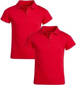 img 4 attached to U S Polo Assn School Uniform Girls' Clothing - Tops, Tees & Blouses