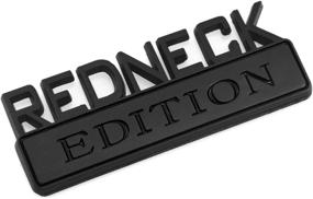 img 4 attached to Redneck Exterior Emblem Replacement Silverado Exterior Accessories for Bumper Stickers, Decals & Magnets