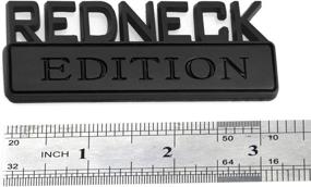 img 2 attached to Redneck Exterior Emblem Replacement Silverado Exterior Accessories for Bumper Stickers, Decals & Magnets