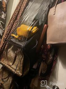 img 6 attached to Организуйте свои сумки с помощью карманного подвесного кошелька Lirex 8 - складной и универсальный, подходит для семейного шкафа и хранения в спальне (светло-серый)