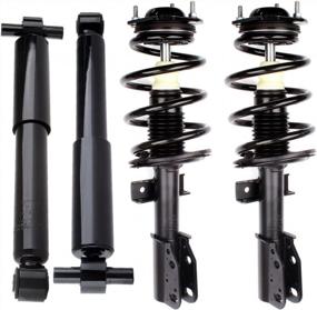 img 4 attached to 2008-2012 Buick Enclave/2009-2012 Chevy Traverse/2007-2012 GMC Acadia LSAILON Shock And Loaded Quick Front Strut Spring Assembly Rear Shock Absorber 172518 37315 Replacement