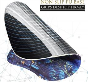 img 1 attached to Experience Pain-Free Computing With MROCO Ergonomic Mouse Pad - Gel Wrist Support, Comfortable & Stylish Design, Perfect For Office And Home Use