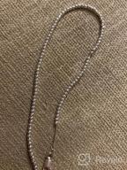 картинка 1 прикреплена к отзыву Миабелла Итальянское изделие 925 стерлингов серебро алмазная резка 2,5 мм круглое бусинное челноковое браслет на щиколку для женщин и подростков. Длина: 9, 10, 11 дюймов. от David Miller