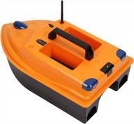 2.4g remote control fishing bait boat, 4kg feed delivery with 500m range, gps navigation & double motor for automatic return, 4500mah battery (us) logo